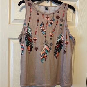 SHEIN Festher Print Sleeveless Top - Multicolor